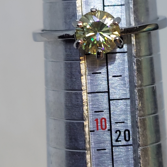 Champagne Moissanite Ring - Picture 5 of 8